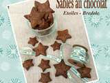 Biscuits sablés au chocolat : étoiles - bredele
