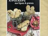 Crackers aux figues & graines sans gluten, sans lactose