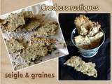 Crackers rustiques seigle et graines