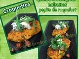 Croquette de courge quinoa boulgour & noisettes, pépite de roquefort