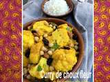 Curry de choux fleur à la crème de coco