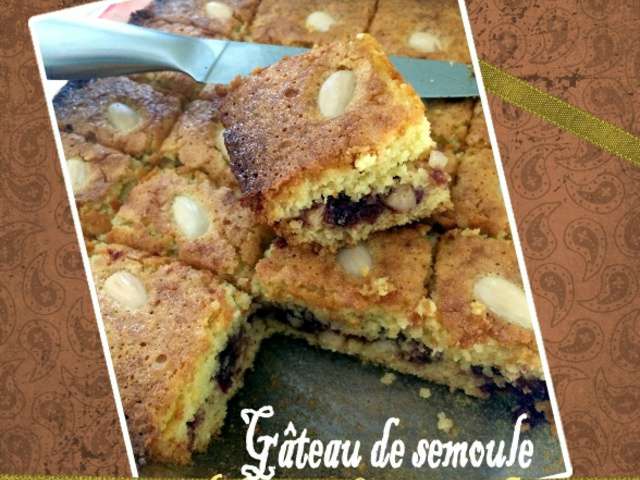 Recettes De Gateau De Semoule Et Dattes