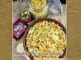 Mac and cheese gratin de macaroni