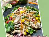 Salade poulet mangue coco citron vert