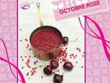 Sauce à la cerise et aux brisures de framboises - Recette pour Octobre Rose - Sensibilisation au dépistage du cancer du sein