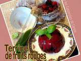 Terrine de fruits rouges coulis citron basilic