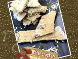 Water crackers à la farine de riz & aux graines (sans gluten, sans lactose)