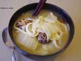 Soupe de nouilles udon au miso