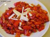 Vie en rouge : poivron, tomate et chorizo mijotés