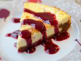 Cheesecake et son coulis de fruits rouges