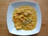 Curry de cabillaud à la patate douce