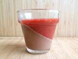 Panna cotta chocolat - fraises