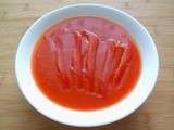 Soupe de poivrons rouges