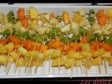 Brochettes de fruits