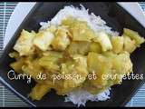 Curry de poisson blanc aux courgettes