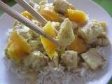 Malabar curry (curry de colin à la mangue et au lait de coco) {sans lactose}