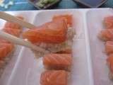 Sushis au saumon {sans lactose}
