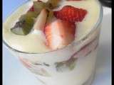 Tiramisu fraise/kiwis (concours Nicole Passions)