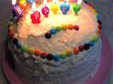 Défi Rainbow Cake de Libelul ou mon premier gâteau arc en ciel
