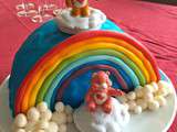 Gâteau d’anniversaire arc-en-ciel Bisounours (tutoriel) #2 – Le gâteau surprise