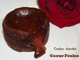 Coulant Chocolat coeur fraise