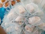 Gateau Jamaher aux cacahuètes enrobées de sucre glace