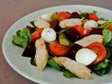 Salade césar, mâche et betterave