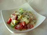 Salade de tomate et concombre au yaourt