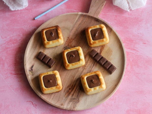 Financier chocolat caramel