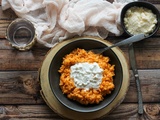 Risotto à la tomate et burrata