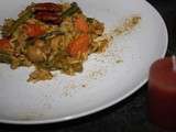 Korma de légumes en risotto