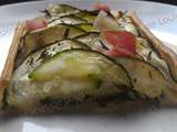 Tarte fine à la courgette