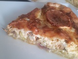 Quiche aux poireaux et aux crevettes