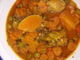 Tajine zitoune, carottes et courge