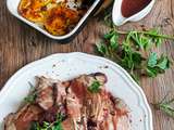 Rôti de porc sauce venaison & pommes de terre croustillantes de Jamie Oliver