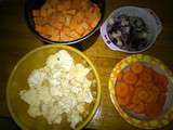 Curry de choux fleur/patate douce et carottes