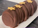 Bûche chocolat-praliné