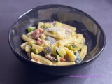 Casarecce aux courgettes et lardons