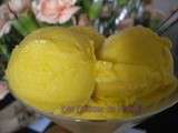 Crème glacée mangue – banane (sans sorbetière)