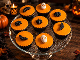 Cupcakes au coeur coulant de Nutella pour Halloween
