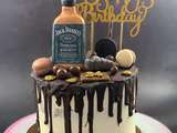 Drip cake au chocolat Jack Daniel’s