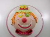 Gâteau clown pour Marion (molly cake au chocolat)
