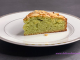 Gâteau fondant amandes-pistaches pour l’anniversaire de mon blog