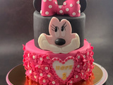 Gâteau Minnie Mouse et recette de la ganache Kinder