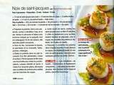 Noix de Saint-Jacques dans le magazine Avantages d'Octobre