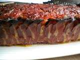 Pain de viande au lard fumé (bacon wrapped meatloaf)