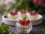 Panna cotta aux framboises