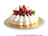 Pavlova aux fruits d’été