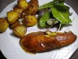 Poulet rôti au citron et au romarin, pommes de terre rôties de Jamie Oliver