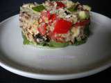 Salade méditerranéenne au quinoa-boulgour